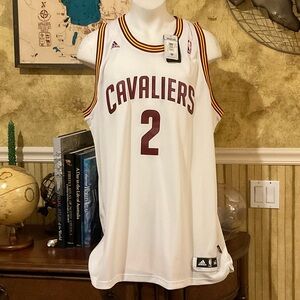 Adidas Cleveland Cavaliers White Kyrie Irving Jersey. NWT. 3XL